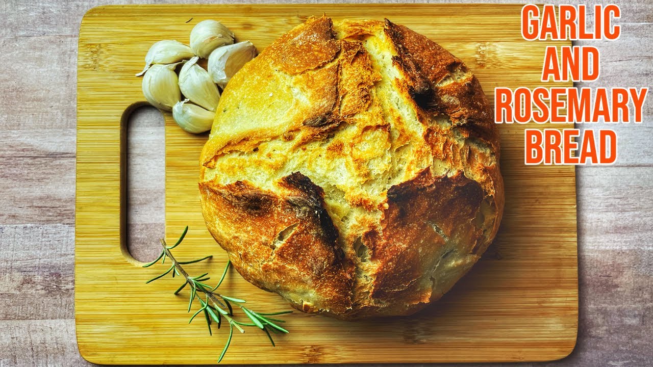 Rustic Garlic and Rosemary Bread Recipe