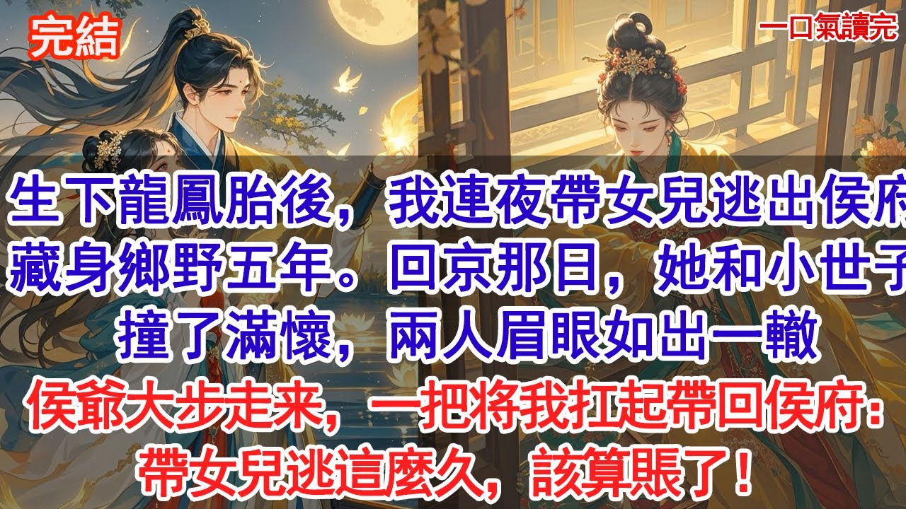 生下龍鳳胎後，我連夜帶女兒逃出侯府，藏身鄉野五年。回京那日，她和小世子撞了滿懷，兩人眉眼如出一轍。侯爺大步走来，一把将我扛起帶回侯府：帶女兒逃這麼久，該算賬了！#小說 #古風#追妻火葬場#愛情