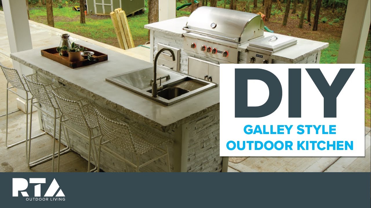 DIY Galley Style Outdoor Kitchen Walkthrough | RTA Outdoor Living