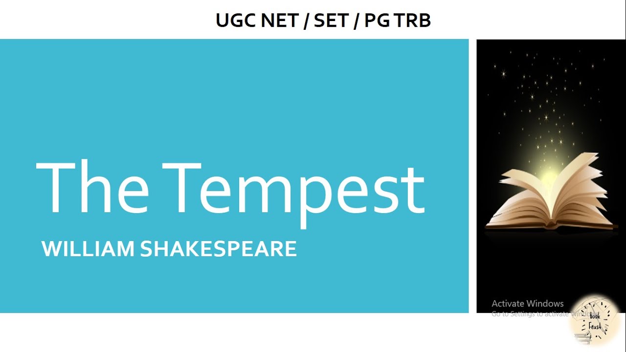 The Tempest | William Shakespeare | play | PG TRB | NET | SET | in Tamil