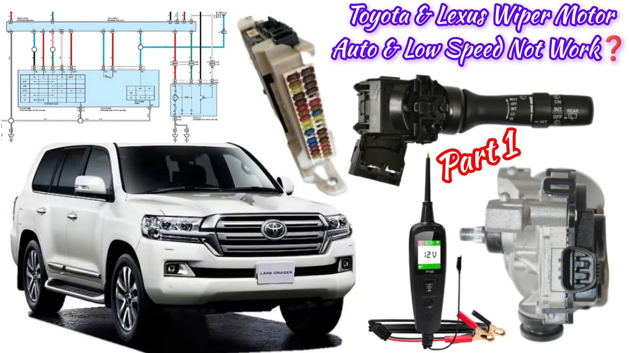 Fixing#WiperMotor(Part1)Auto & Low Speed Problems on Toyota LandCruiser Method Apply#Toyota#Lexus
