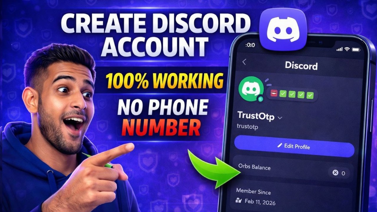 How To Verify Discord Account Without Phone Number | Trust OTP Working Method 2026 |