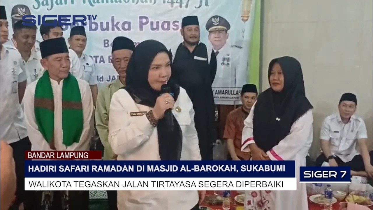 SAFARI RAMADAN DI MASJID AL BAROKAH, SUKABUMI. WALIKOTA TEGASKAN JALAN TIRTAYASA SEGERA DIPERBAIKI
