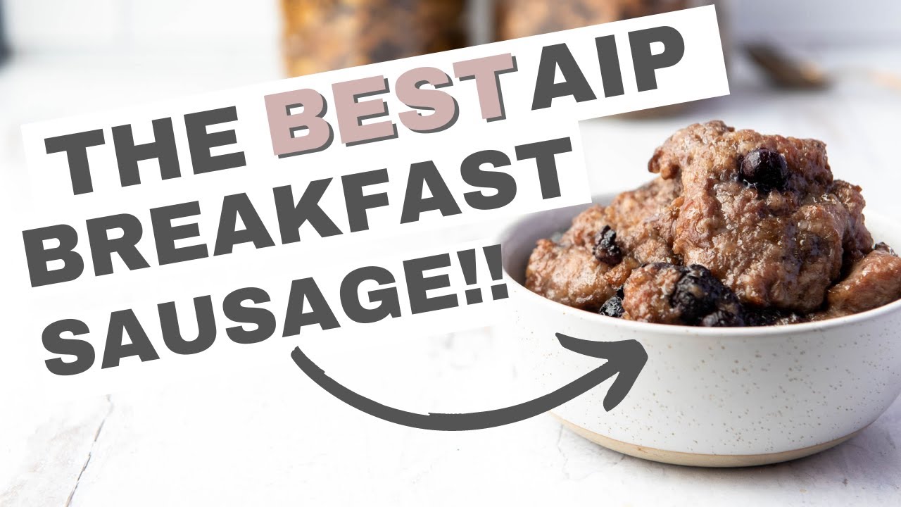 Maple Blueberry Breakfast Sausage (Paleo, AIP)