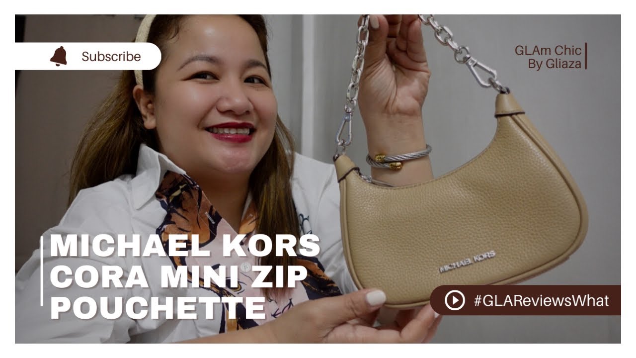 #BagReview: Michael Kors Cora Mini Zip Pouchette in Camel