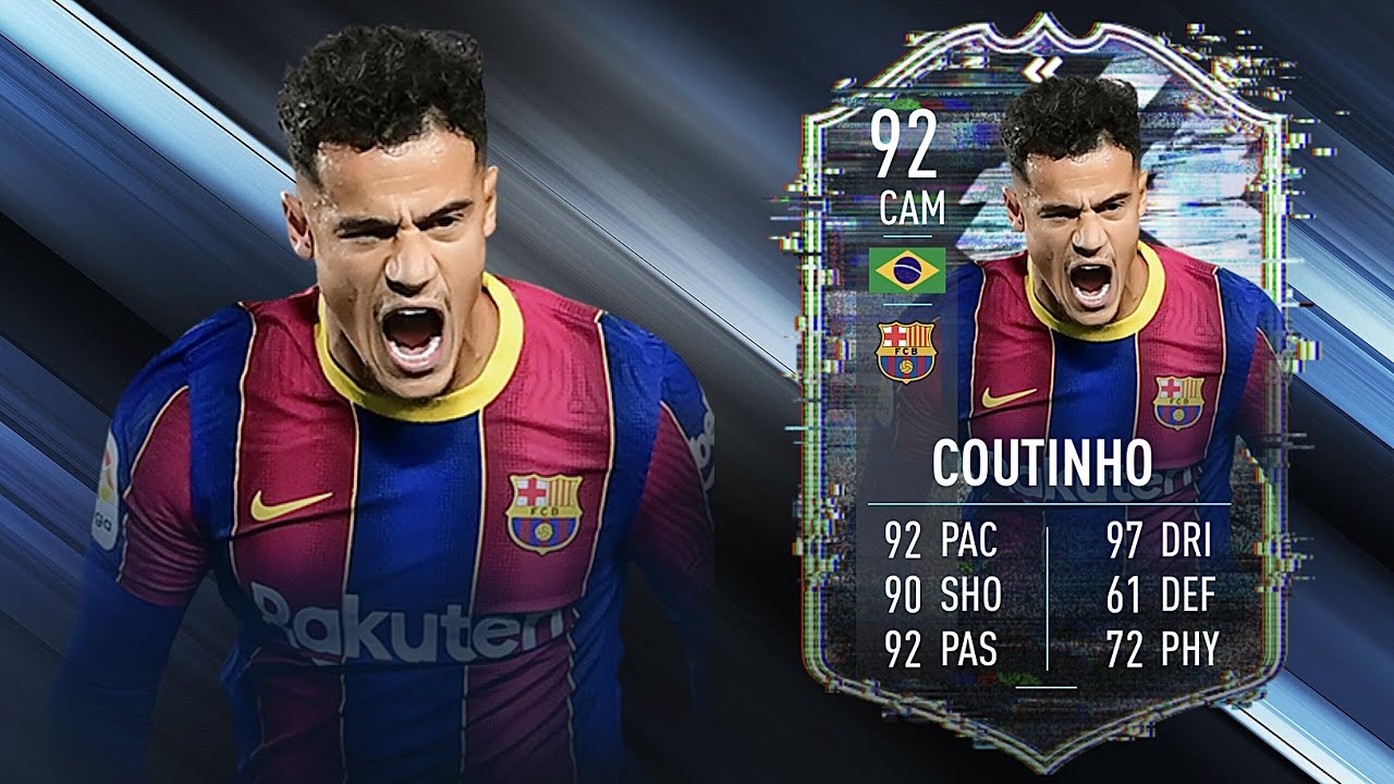 FIFA 21: PHILIPPE COUTINHO 92 FLASHBACK PLAYER REVIEW I FIFA 21 ULTIMATE TEAM