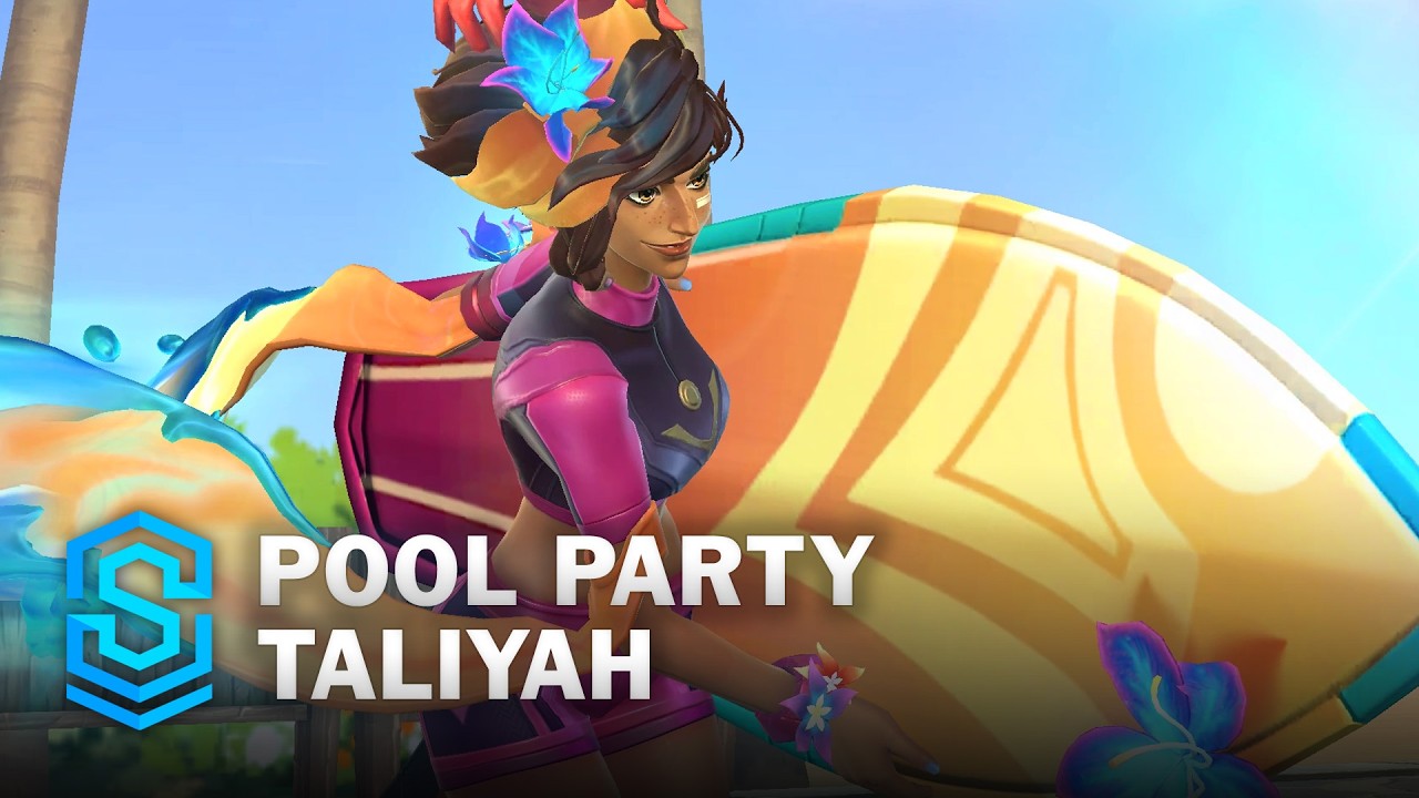 Pool Party Taliyah Wild Rift Skin Spotlight
