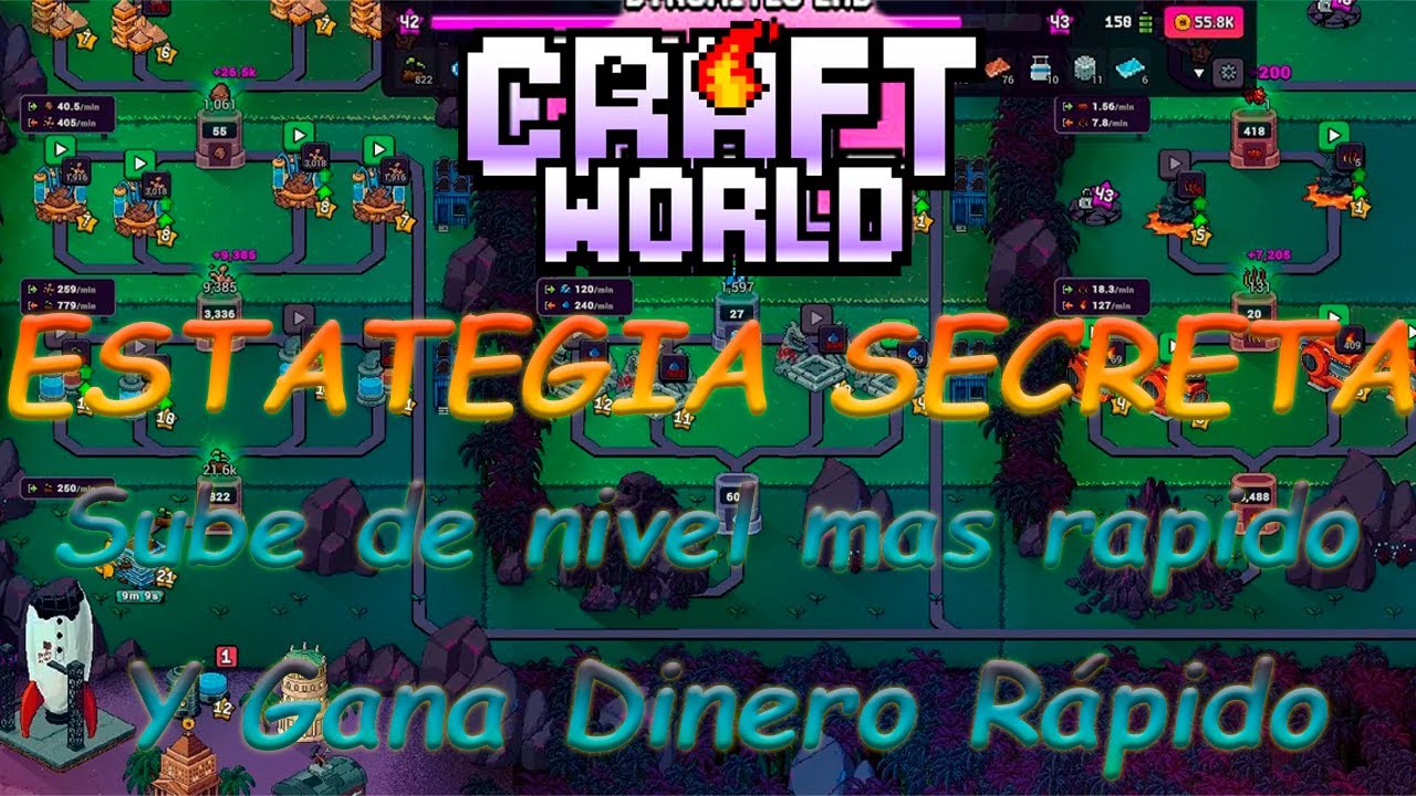 Craft World Estrategias 🔥 Cómo Subir de Nivel Rápido y Ganar Dinero Fácil