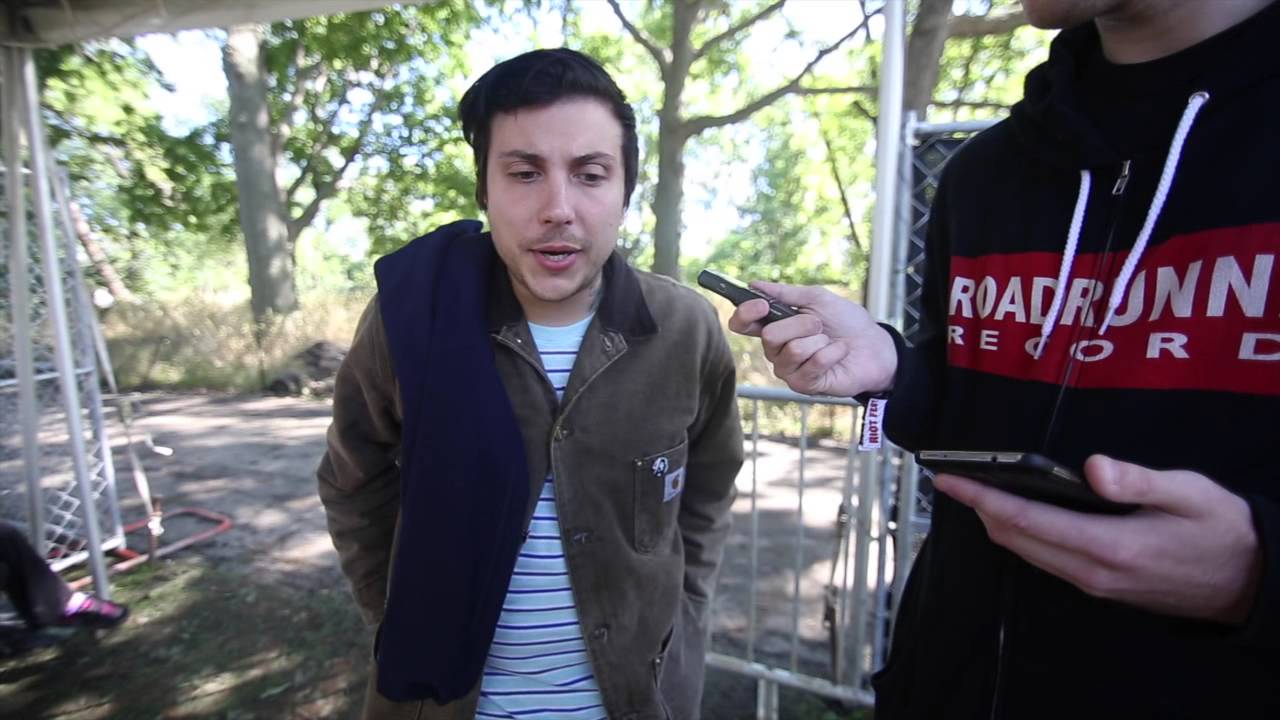 Frank Iero interviewed at Riot Fest Chicago 2014