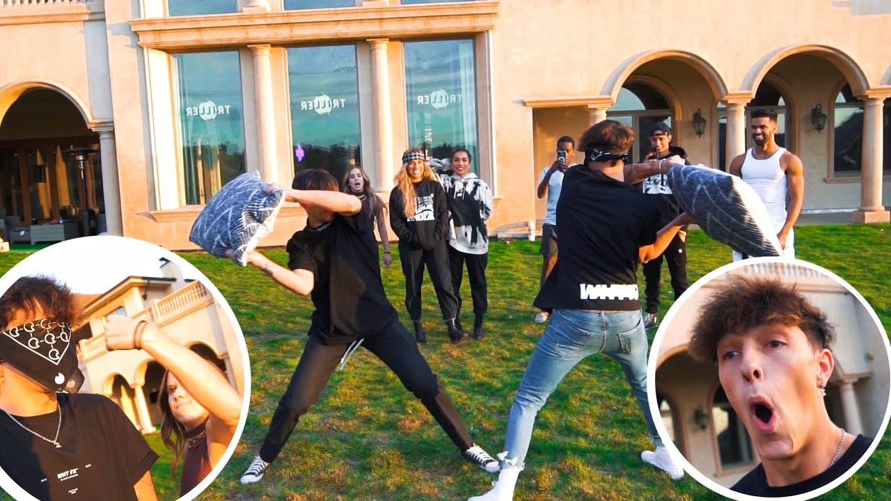 FIGHTING BLINDFOLDED!!