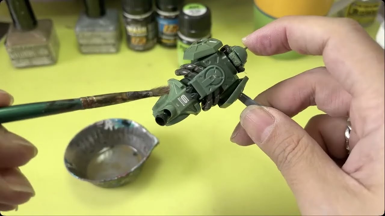 1/144HGザク(GQ)制作04ウェザリング【模型製作&雑談】