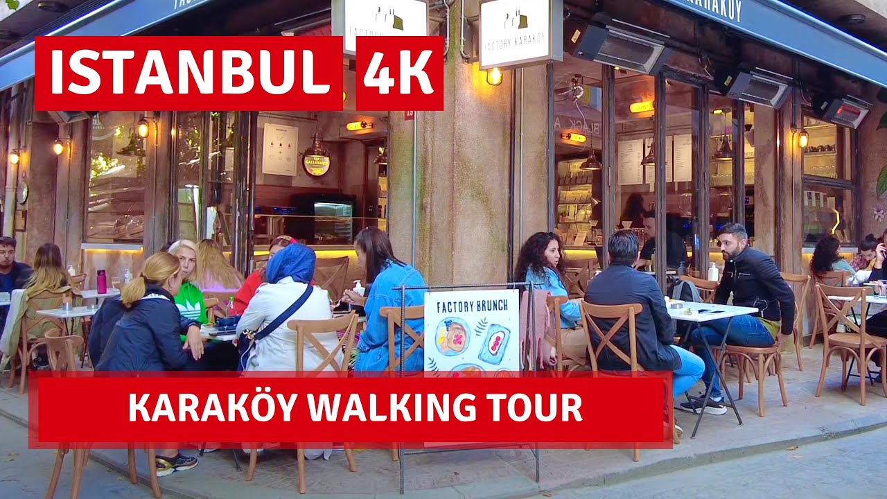 Istanbul Karaköy Walking Tour 22 October 2021|4k UHD 60fps