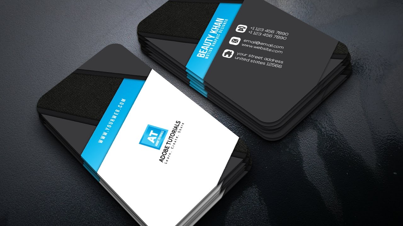 Adobe Illustrator CC Tutorial | Exclusive Business Card Design