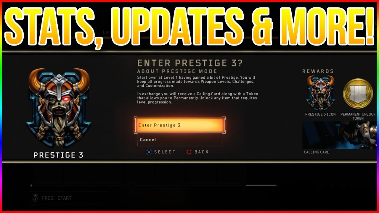 Black Ops 4 - Entering Prestige 3! (Stats, Updates & More!) BO4 Prestige 3