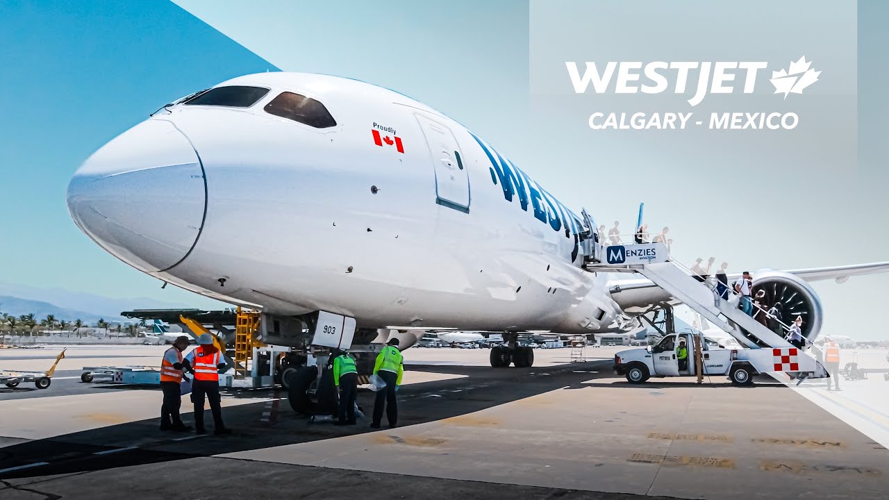 Flying A WESTJET 787 TO MEXICO! Calgary to Puerto Vallarta In Economy (4K)