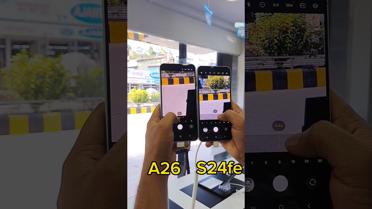 Samsung Galaxy A26 Vs Samsung Galaxy S24Fe Wide Camera Test Results