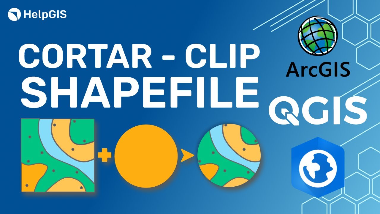✂🌐✂ Cómo Cortar (CLIP) SHAPEFILE en ArcGIS | QGIS | ArcGIS Pro | HelpGIS