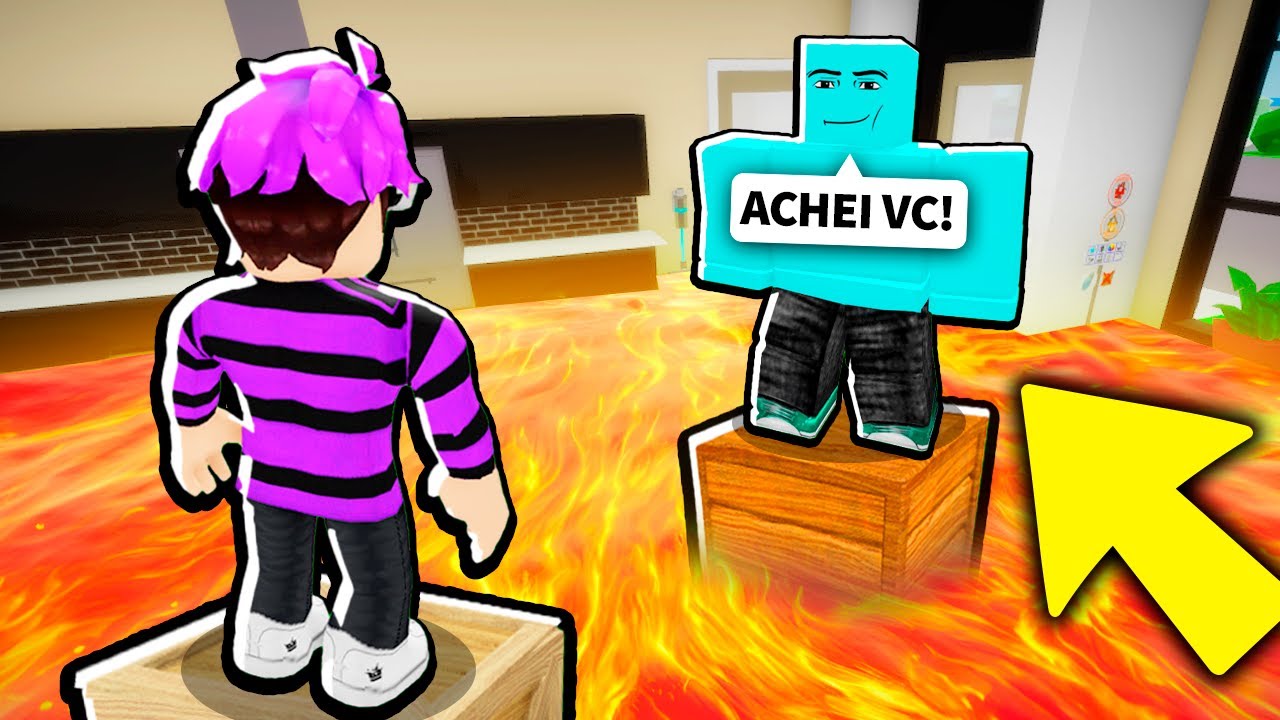 O CHÃO É LAVA + ESCONDE-ESCONDE No BROOKHAVEN RP!