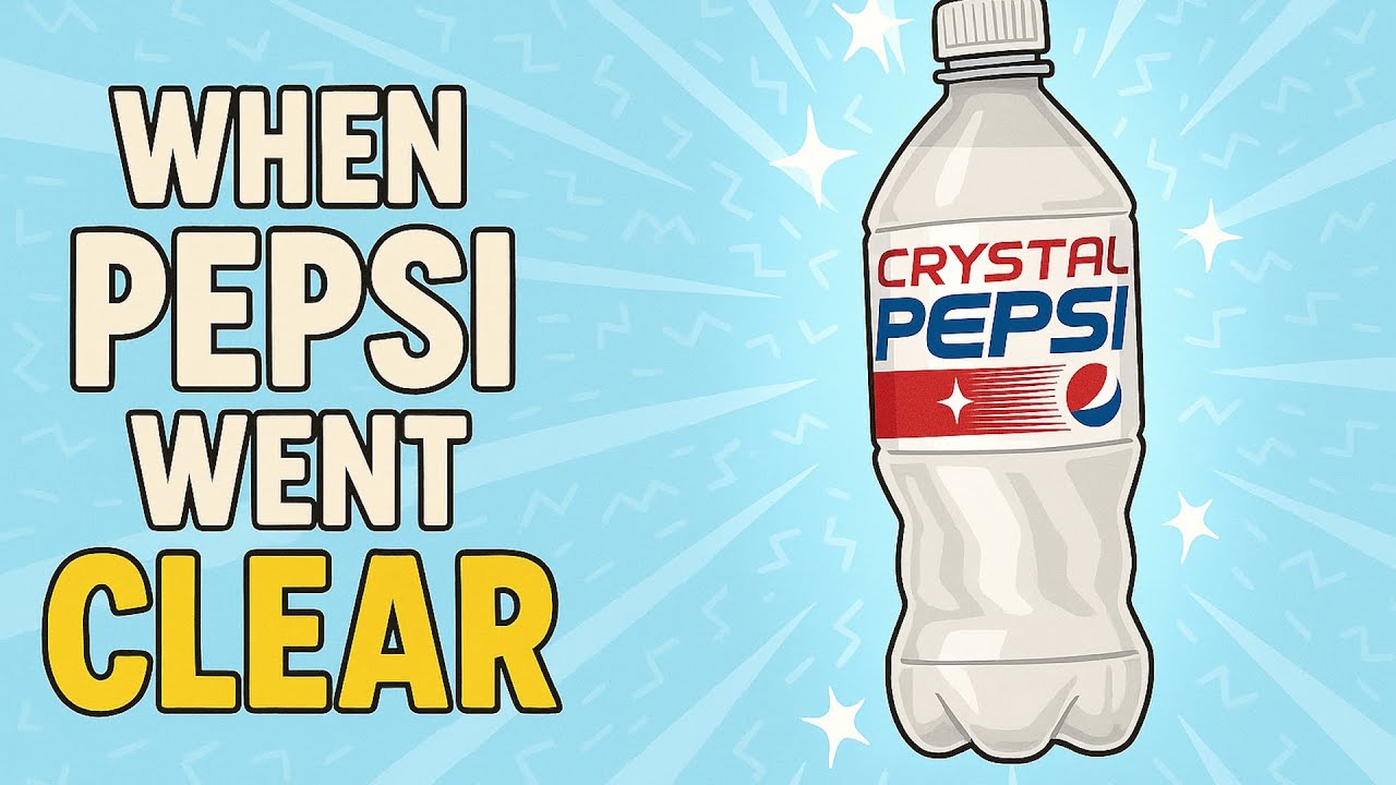 🥤 Crystal Pepsi: The Soda That Looked Like the Future