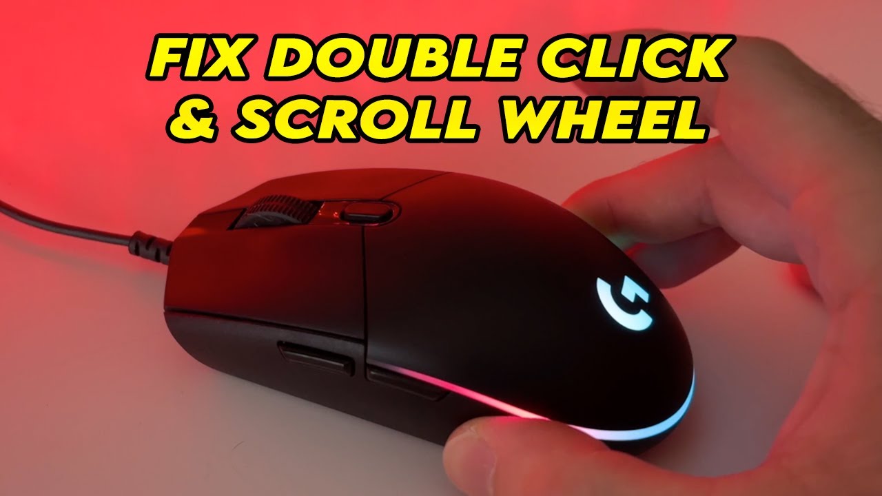Исправление двойного щелчка колесика прокрутки на мыши Logitech G203