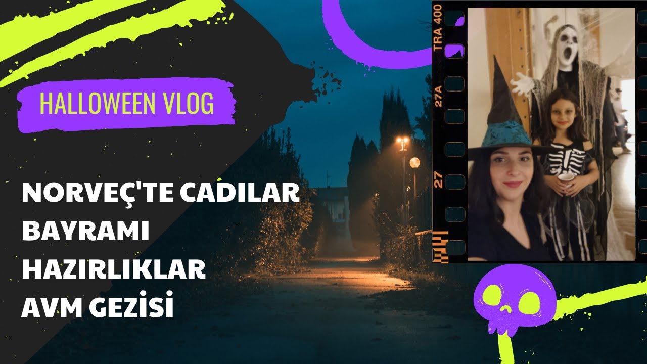 NORVEÇ TE #CADILARBAYRAMI KUTLAMALARI#HALLOWEEN HAZIRLIK-ALIŞVERİŞ #VLOG#norway #alışveriş#norveç#12