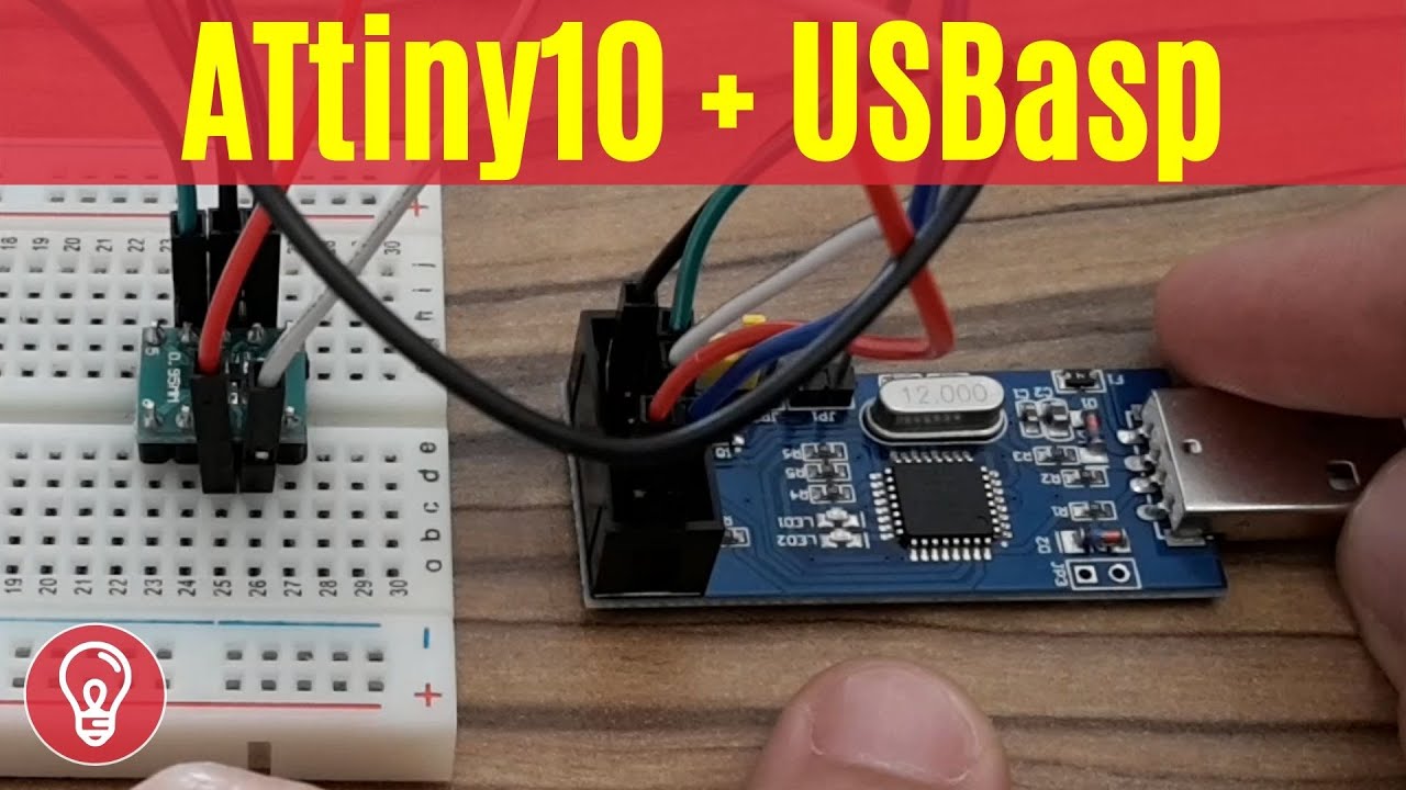 Программирование ATtiny10 с помощью программатора USBasp