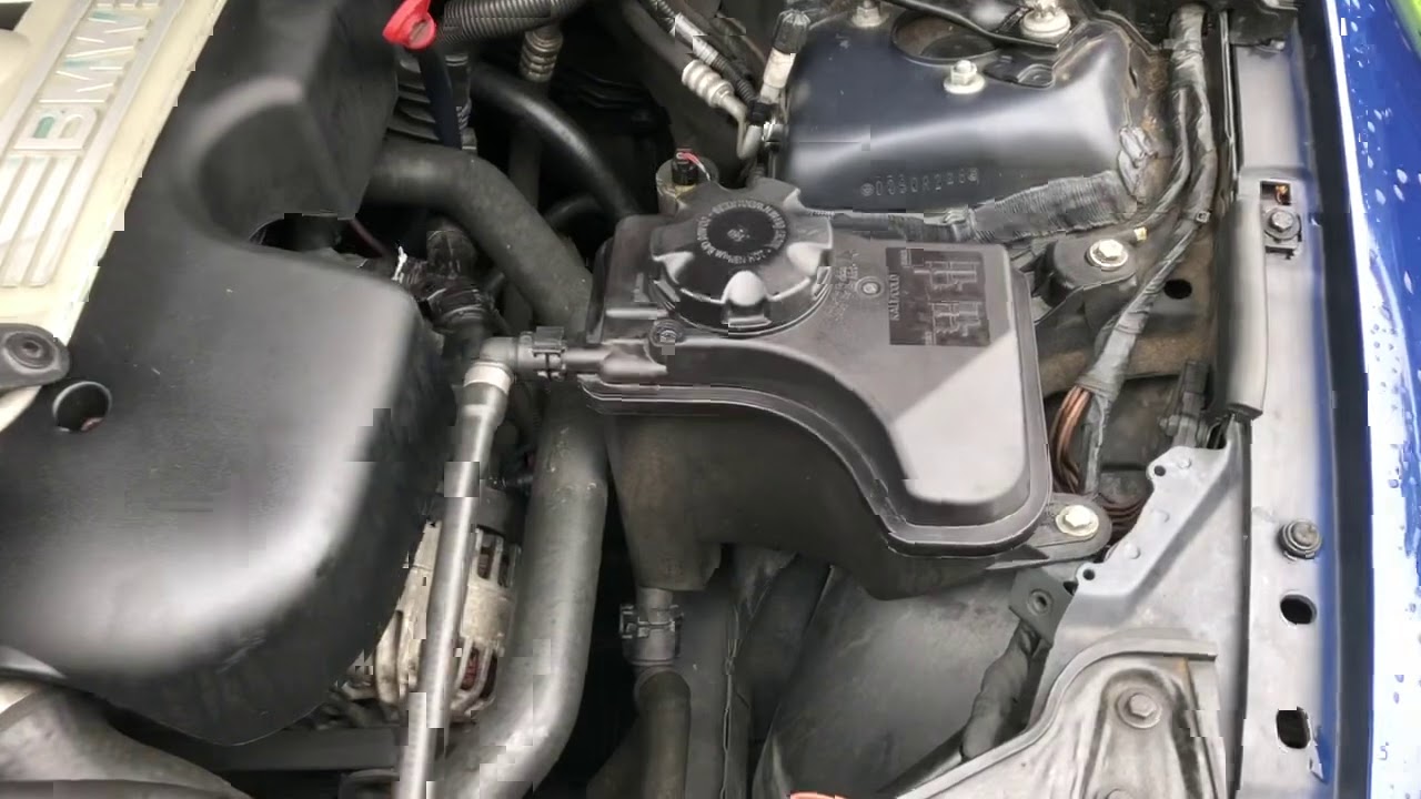 How to change coolant/expansion tank on BMW E90 E91 E92 E93 E9x 330D 3 series