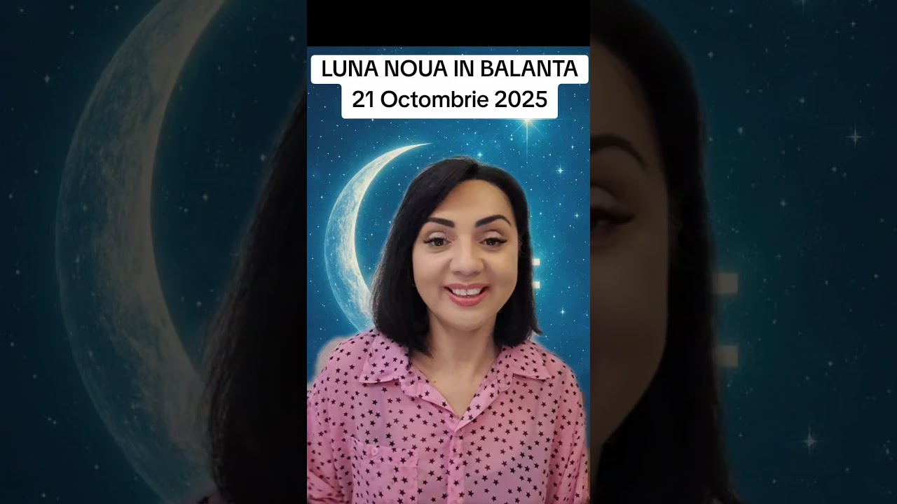 21 Octombrie 2025 - Luna Noua in Balanta (influenta puternica 19 - 21 Octombrie)