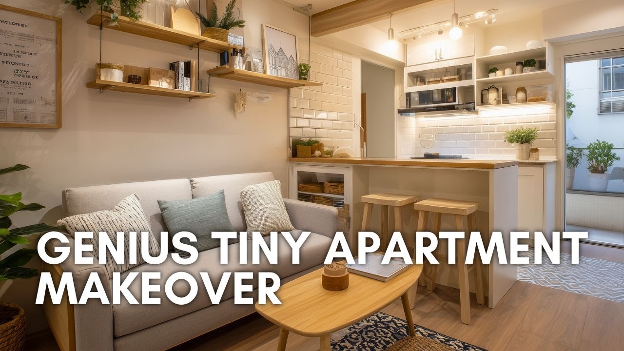 Genius Tiny Apartment Makeover | Small Space Transformation