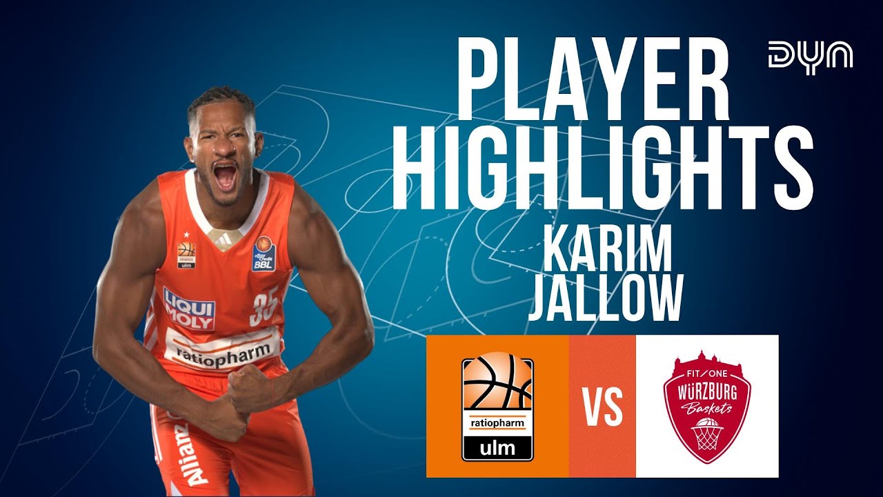 Karim Jallow Highlights vs. FIT/One Würzburg Baskets | easyCredit BBL | Dyn Basketball