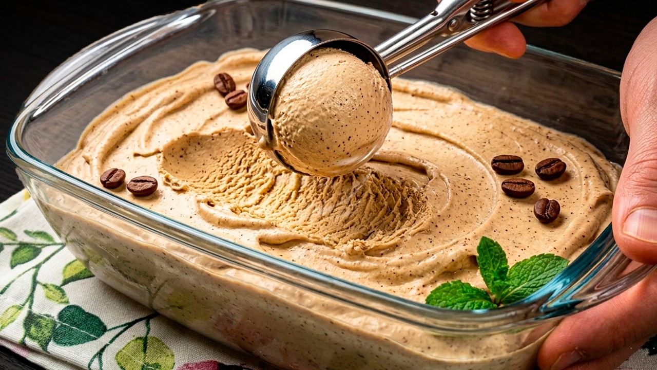 Delicious Homemade Coffee Ice Cream | Just 3 Ingredients!
