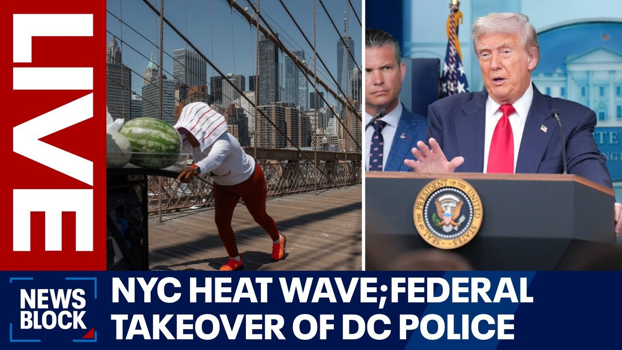 LIVE: NYC heat wave forecast; Trump's DC police takeover | FOX 5 News Block
