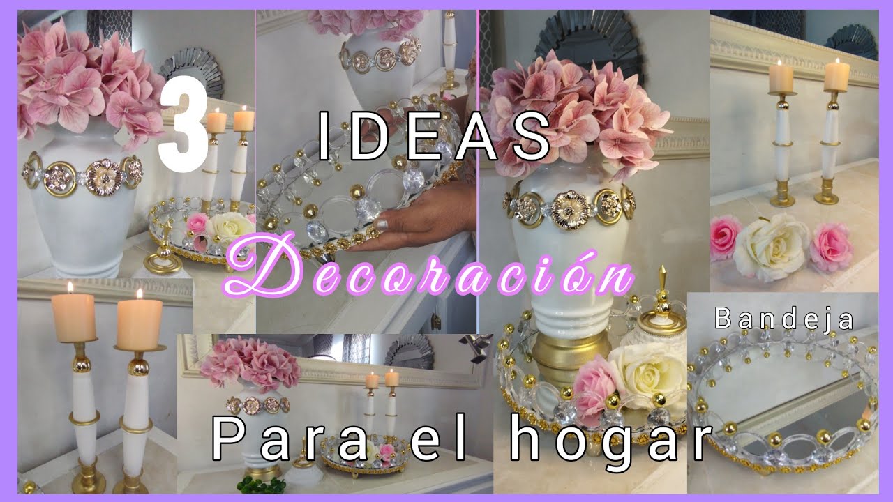 Mira estás ideas faciles de hacer #diy #decoration #ideas #bandejas