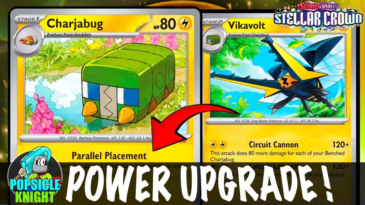 CHARJABUG : Deal Even More Damage with VIKAVOLT ! Massive Upgrade ! (Pokemon TCG - STELLAR CROWN)
