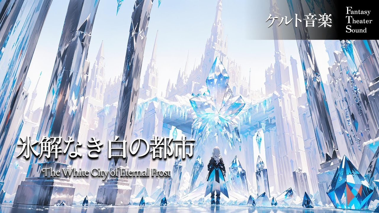 【ケルト音楽】氷解なき白の都市。作業用・癒やしのファンタジーBGM - The White City of Eternal Frost: Immersive Celtic Music