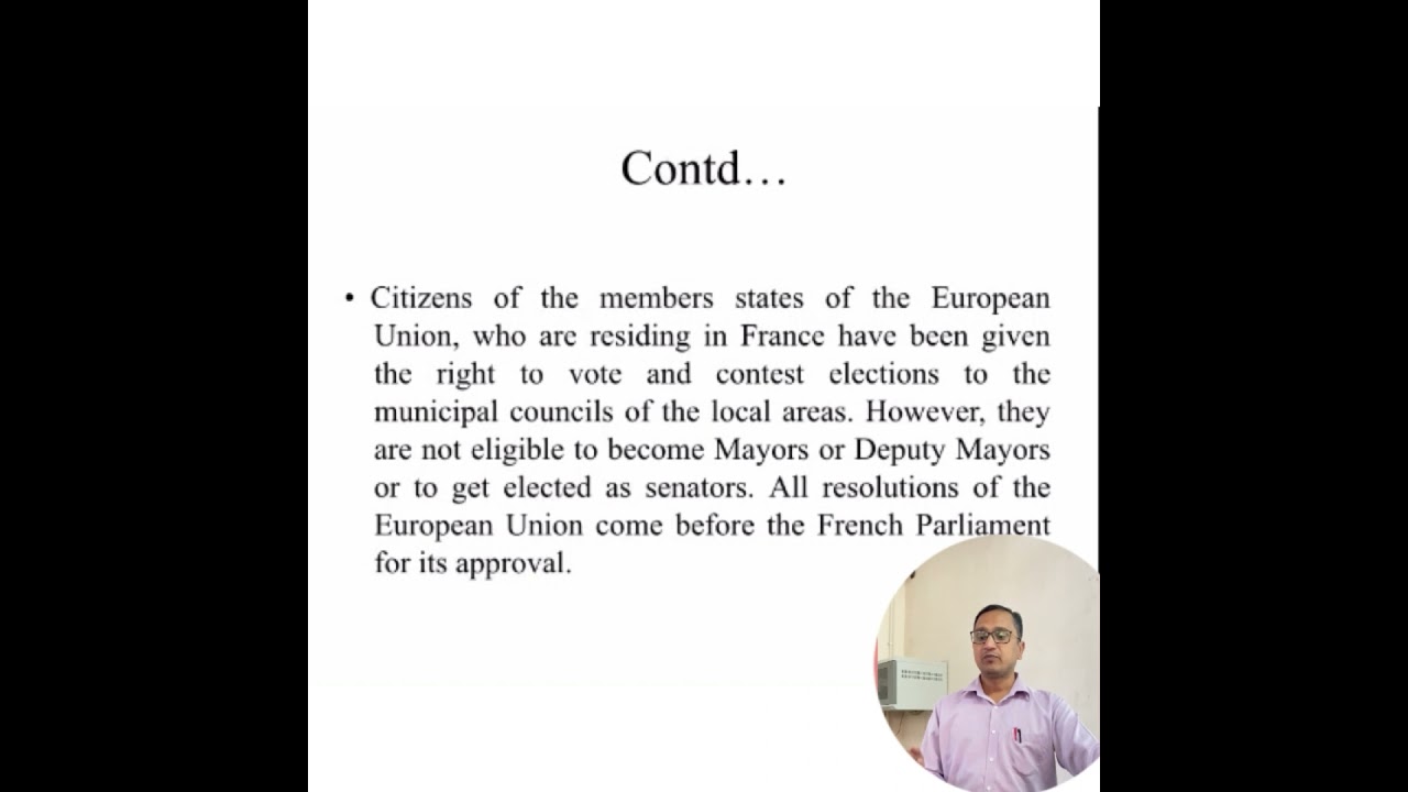 Salient features of French Constitution Part 2