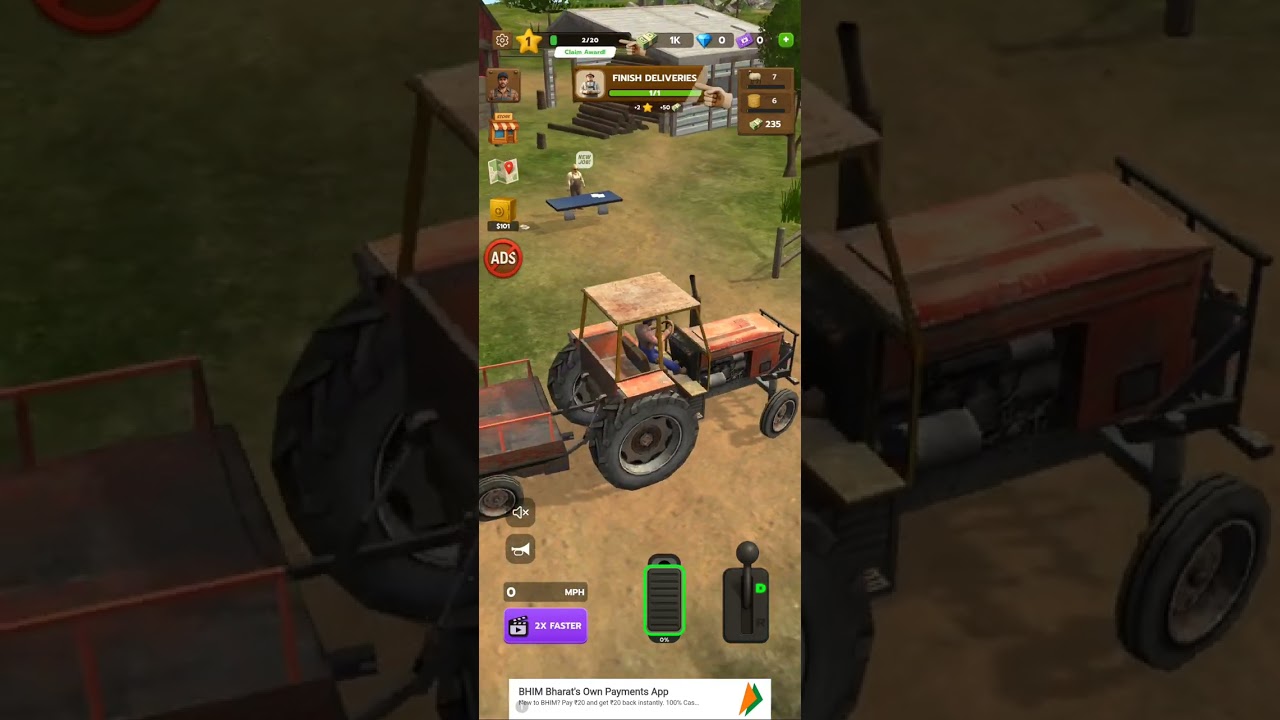 टैक्टर ड्राइविंग एंड लोडिंग और अनलोडिंग हो रहा है 