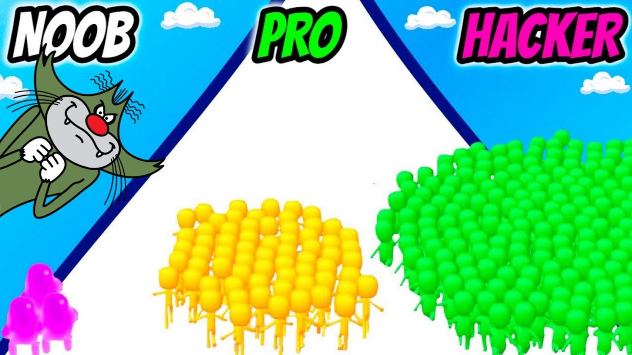 NOOB vs PRO vs HACKER Count Masters Android iOS Oggy And Jack Voice @TaimurOP