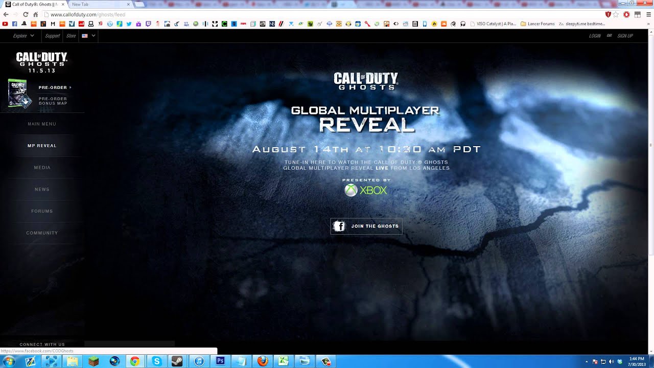 Call of Duty: Ghosts - Global Multiplayer Reveal! (August 14th)