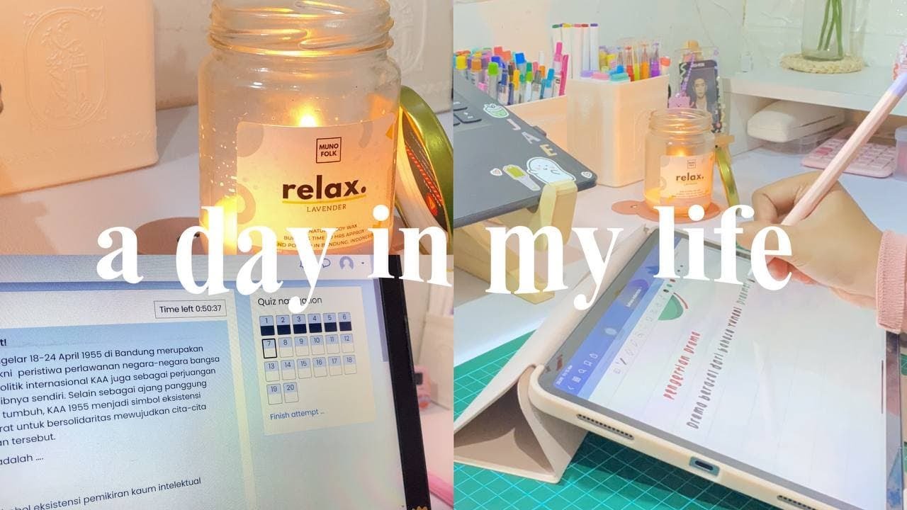 a day in my life : midterm test, mini haul, studying 🥑♡