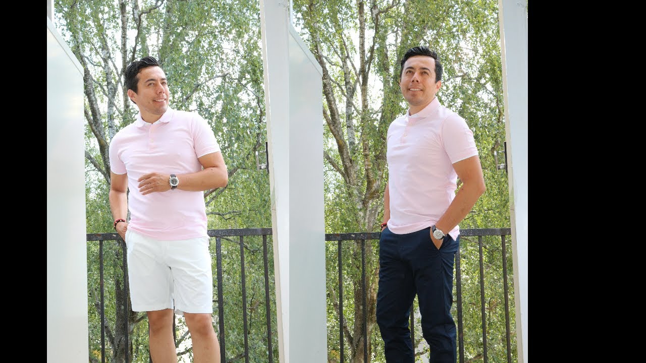 APRENDE A COMBINAR CAMISETA POLO ROSA / OUTFITS