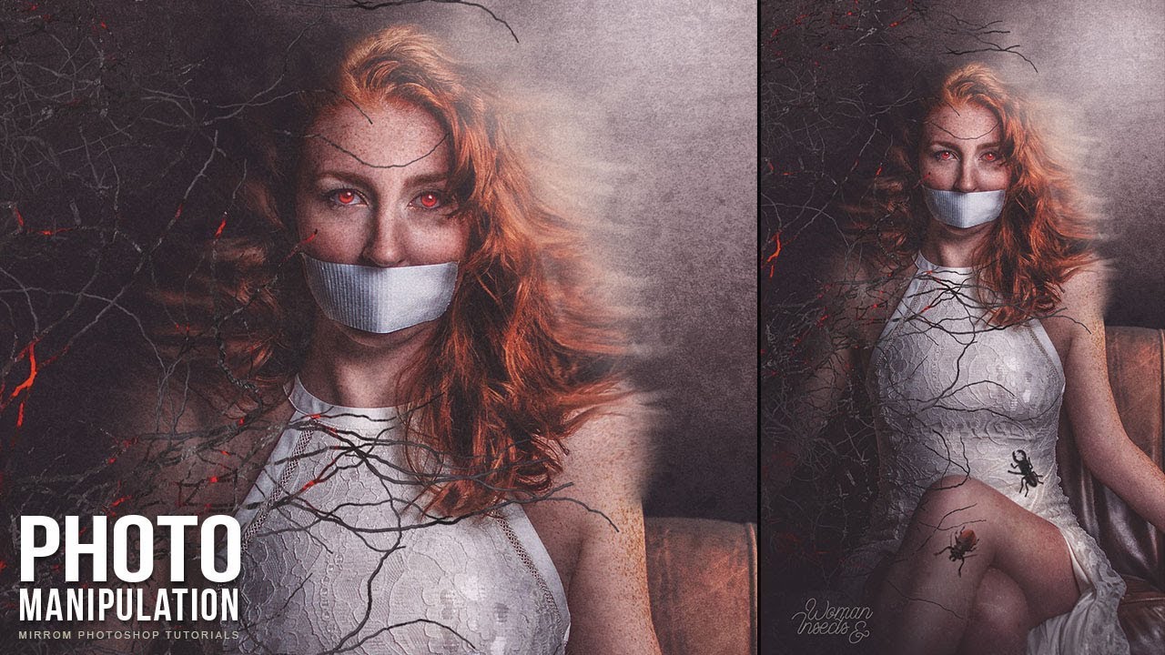 Create a Woman and Insects Deigital Art Photo Manipulation in Photoshop CC