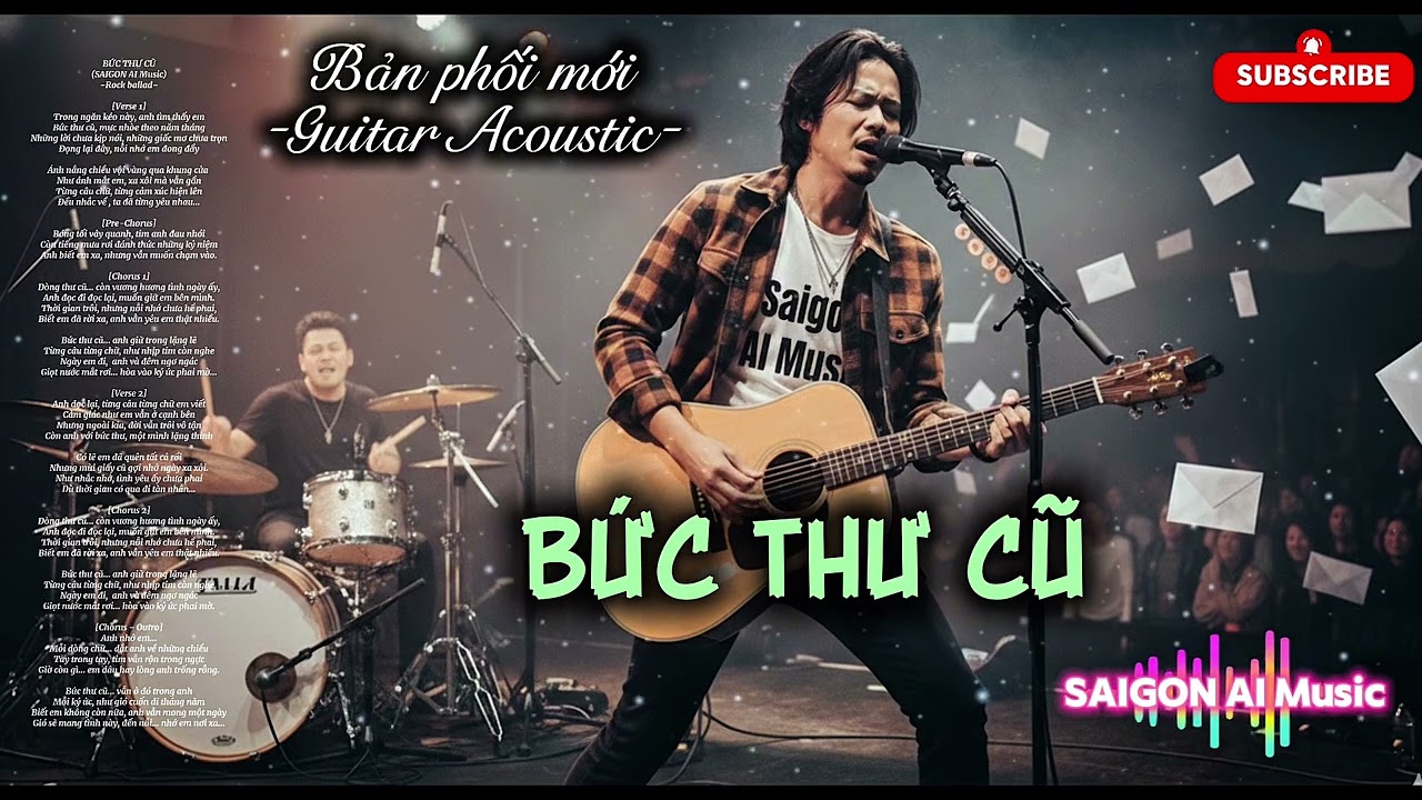 BỨC THƯ CŨ (Bản phối mới) | Rock Ballad Ký Ức & Nỗi Nhớ | SAIGON AI Music