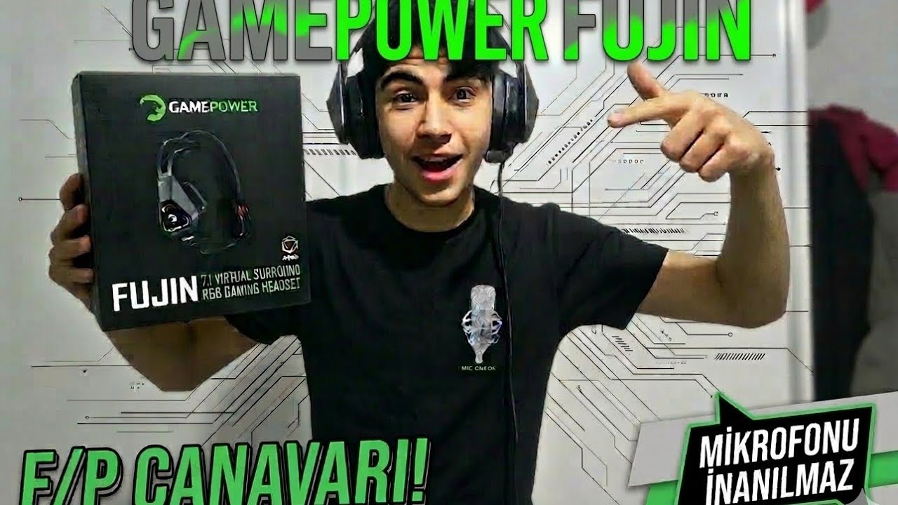 GAMEPOWER FUJİN F/P KULAKLIK.MİKRAFONU İNANILMAZ.