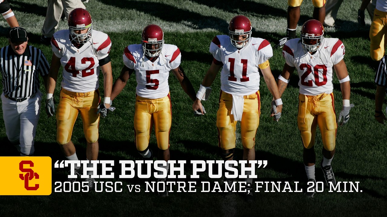 2005 USC vs Notre Dame — 'The Bush Push' —  Final 20 Minutes of the Game