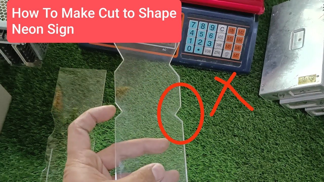 How to make Neon Signs with Cut To Shape.Cut to Shape need Care in designing to make Neon signs