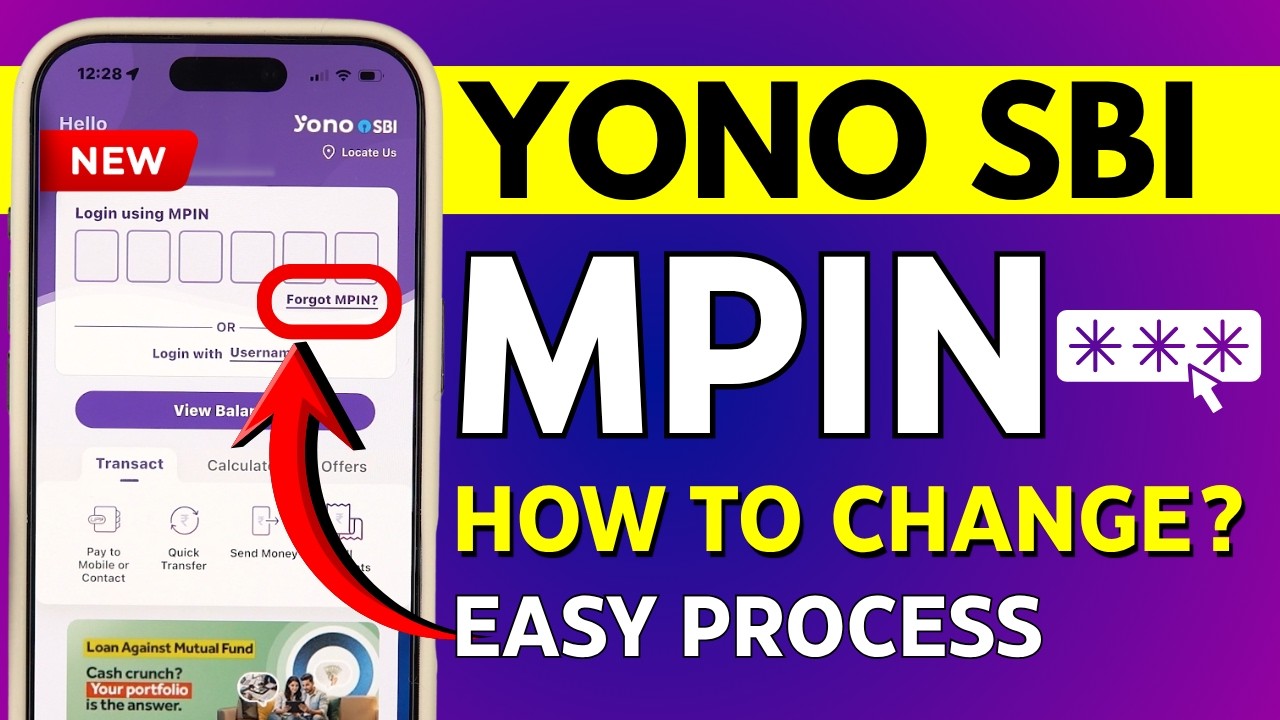 Как изменить MPIN в приложении YONO SBI? Полный процесс сброса MPIN в мобильном приложении SBI YONO.