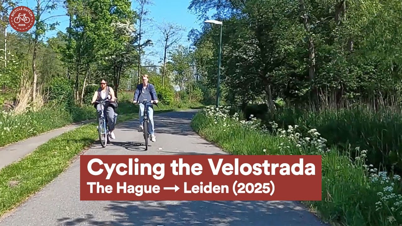 Cycling the Velostrada | Real-Time Bike Ride from The Hague to Leiden (2025)