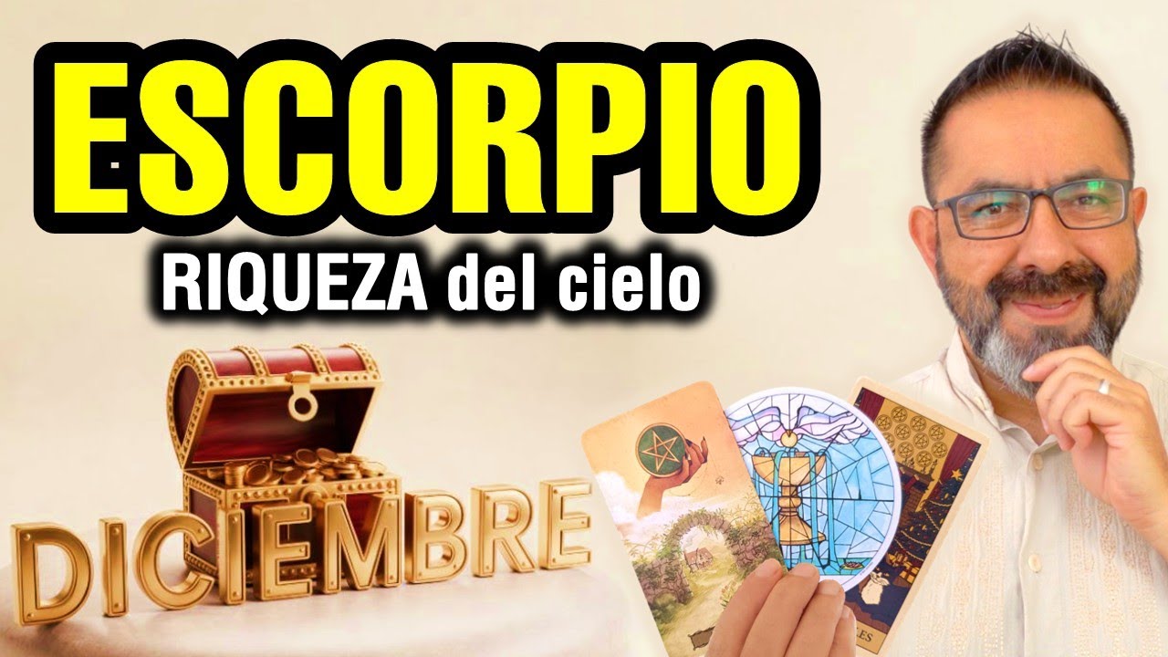 Escorpio ♏️ Diciembre es DINERO. 3 noticias MILLONARIAS 🔮 TAROT mensual de riqueza