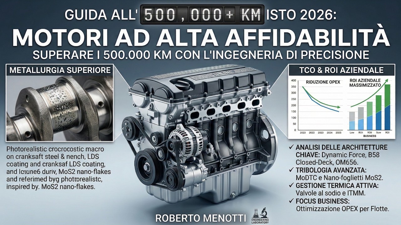 🔬 Motori da 500.000 KM: Guida 2026 all'Affidabilità Meccanica e Manutenzione Predittiva